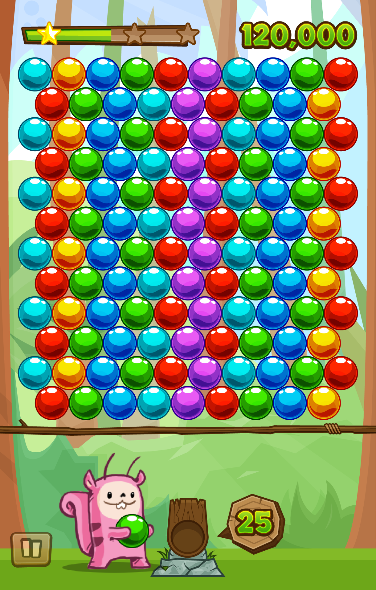 Bubble Jungle, game screenshot
