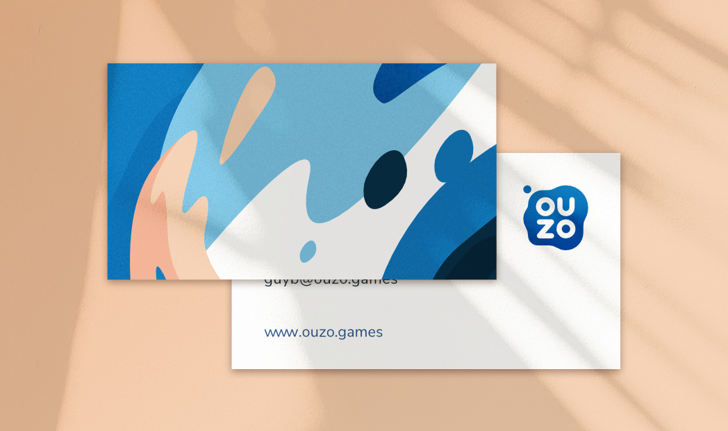 Mockup image of two business cards